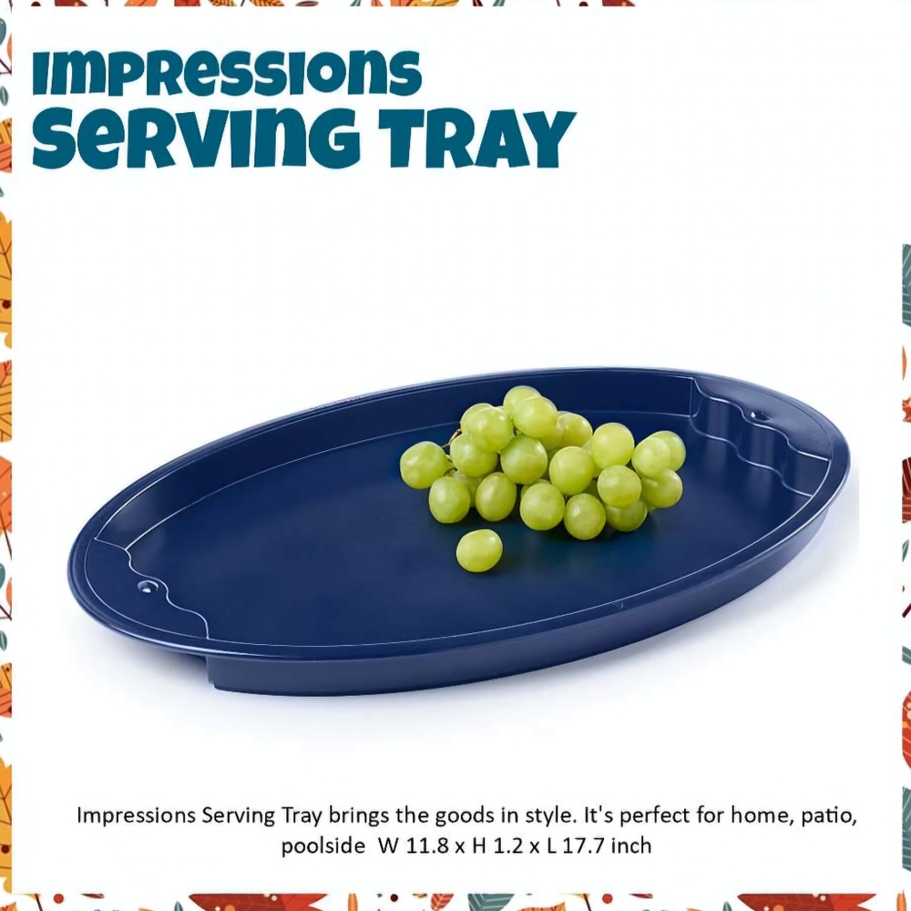 Tupperware impressions serving tray